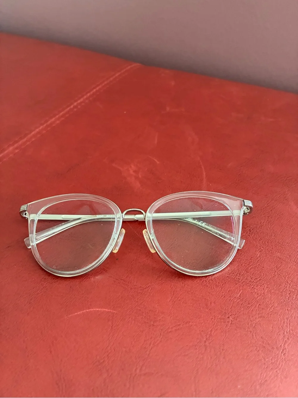 Michael Kors Clear Frame Glasses with Gold Temples